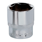 Sealey SP3821 WallDrive Socket 21mm 3/8"Sq Drive Fully Polished
