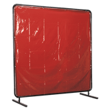 Sealey SSP992 Workshop Welding Curtain to BS EN 1598 & Frame 1.8 x 1.75m Sealey SSP992 Workshop Welding Curtain to BS EN 1598 & Frame 1.8 x 1.75m