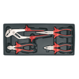 Sealey TBT02 Tool Tray with Pliers Set 4pc