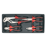 Sealey TBT02 Tool Tray with Pliers Set 4pc