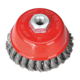 Sealey TKCB100 Twist Knot Wire Cup Brush 100mm M14 x 2mm Sealey TKCB100 Twist Knot Wire Cup Brush 100mm M14 x 2mm