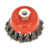 Sealey TKCB651 Twist Knot Wire Cup Brush 65mm M14 x 2mm