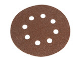 Faithfull FAIADHL125MF Hook & Loop Sanding Disc DID3 Holed 125mm Medium Fine (5 Pack)