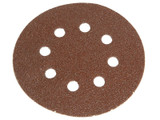 Faithfull FAIADHL150C Hook & Loop Sanding Disc DID2 Holed 150mm Coarse (5 Pack)