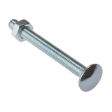 Carriage Bolt & Nut ZP M6 x 50mm Bag 10 | Toolden
