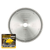 DeWalt DEWDT4287QZ Series 40 Circular Saw Blade 250 x 30mm x 80T TCG/Neg