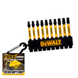 DeWalt DT7276 Pozi Bit Keyring 10 Piece | Toolden