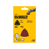 DeWalt DT3092-QZ Detail Sanding Sheets -93 x 93mm 80g (Pack of 10) | Toolden