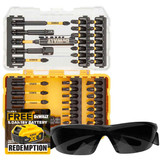 DeWalt DT70740T 38pc FLEXTORQ Screwdriver Bit Set with Safety Glasses  | Toolden