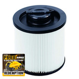 DeWalt DXVC4001 Regular Cartridge Filter-4 gal, White | Toolden