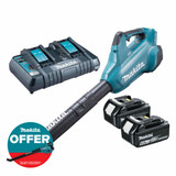 Makita DUB362PG2 Twin 18V LXT Brushless Blower with 2x6.0Ah Batteries