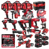 Milwaukee M18KIT1 18V Cordless 15 Piece Kit with 5x 5.0Ah Batteries