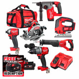 Milwaukee M18KIT2 18V Cordless 6 Piece Kit with 3x 5.0Ah Batteries