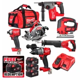 Milwaukee M18KIT2 18V Cordless 6 Piece Kit with 3x 5.0Ah Batteries