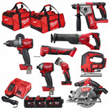 Milwaukee M18KIT3 18V Cordless 8 Piece Kit with 3x 5.0Ah Batteries