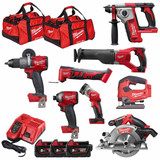 Milwaukee M18KIT3 18V Cordless 8 Piece Kit with 3x 5.0Ah Batteries