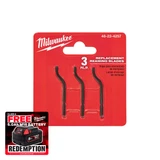 Milwaukee 48224257 Reaming Pen Replacement Blades (Pack of 3)