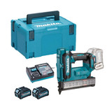 Makita FN001GD202 40V Max XGT 18Ga Brushless Brad Nailer with 2x 2.5Ah Batteries