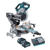 Makita LS002GD202 40V Max XGT Brushless 216mm Slide Compound Mitre Saw with 2x 2.5Ah Batteries