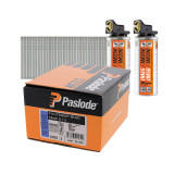Paslode IM65 F16 1.6mm x 45mm Electro Galvanised Straight Brad Nails 921590 (2000 Pack & 2 Fuel Cells)