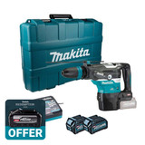 Makita HR005GD202 40V Max XGT SDS Max Rotary Hammer Drill with 2x 2.5Ah Batteries