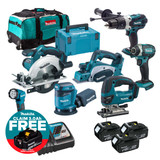 Makita MAKKIT7X35 LXT 18V Cordless 7 Piece Power Tool Kit with 3x 5.0Ah Batteries