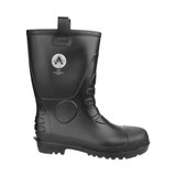 Amblers Safety FS90 Waterproof PVC Pull on Safety Rigger Boot Black - 9