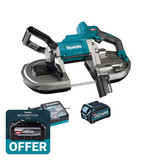 Makita PB002GD101 40V Max XGT Portable Band Saw with 1x 2.5Ah Battery