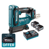 Makita PT001GD201 40V Max XGT Brushless PIN Nailer with 2x 2.5Ah Batteries