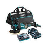 Makita PV001GD201 40V Max XGT Brushless 180mm Polisher with 2x 2.5Ah Batteries