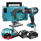 Makita DLX2202TJ1 18V LXT Brushless Combo Kit with 2x 5.0Ah Batteries