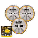 DeWalt DT1959 Stationary Construction Circular Saw Blade 305 x 30mm 48T (3 Pack)