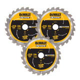 DeWalt DT99565-QZ XR Circular Saw Blade 210 x 30mm 24T (3 Pack)