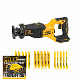 DeWalt DCS382N 18V XR Brushless Reciprocating Saw with Blade Assortment (Body Only)