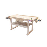 Holzmann WB160L 1600mm Solid Woodwork Bench with 2x Vices