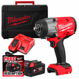 Milwaukee M18 FHIW2F12-502X 18V FUEL™ 1/2" High Torque Impact Wrench with Friction Ring and 2x 5.0Ah Batteries