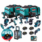Makita 18V LXT Cordless 12 Piece Power Tool Kit with 4 x 5Ah Batteries