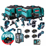 Makita 18V LXT Cordless 12 Piece Power Tool Kit with 4 x 5Ah Batteries