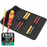 Wera 05006601001 Kraftform Kompakt VDE Interchangeable Screwdriver Set, Universal 2 Tool Finder