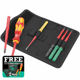 Wera 05006603001 Kraftform Kompakt VDE Extra Slim Interchangeable Screwdriver Set