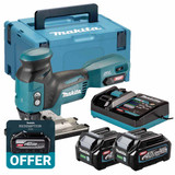 Makita JV001GD202 40V Max XGT Brushless Jigsaw with 2x 2.5Ah Batteries