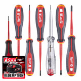 Milwaukee 4932478739 Tri-Lobe VDE Screwdriver PH Set (7 Pieces)