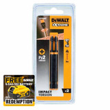 DeWalt DT70566T-QZ Extreme 89mm PZ2 FLEXTORQ Screwdriver Bits (2 Pack)