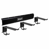 Sealey APHKIT10 Wall Mounting 3 Dual Hook Storage Rail Sealey APHKIT10 Wall Mounting 3 Dual Hook Storage Rail