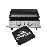 Dellonda DG232 2 Burner Portable Gas Plancha & Cover