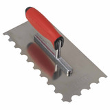 Sealey T6701 Stainless Steel Semicircle Tooth Trowel with Rubber Handle & Aluminium Foot 270mm Sealey T6701 Stainless Steel Semicircle Tooth Trowel with Rubber Handle & Aluminium Foot 270mm