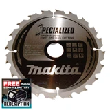Makita B-33102 TCT Specialized Circular Saw Blade 185mm x 30mm x 20T