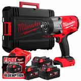 Milwaukee M18FHIW2F12-503X 18V Fuel 1/2" High Torque Impact Wrench with Friction Ring