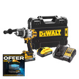 DeWalt DCD1007H2T-GB 18V XR Brushless Combi Drill with 2 x  5.0Ah POWERSTACK Batteries