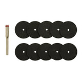 Draper 08957 Cutting Wheels and Holder for D20 Engraver/Grinder (10 Pieces)